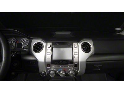 A/C Vent Ring Cap Accent Trim; Domed Carbon Fiber (14-21 Tundra)