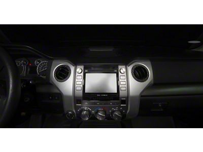 A/C Vent Ring Cap Accent Trim; Raw Carbon Fiber (14-21 Tundra)