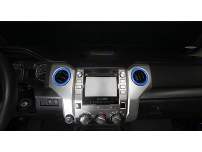 A/C Vent Ring Cap Accent Trim; Voodoo Blue (14-21 Tundra)
