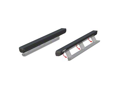 ActionTrac Powered Running Boards without Mounting Brackets; Carbide Black (07-21 Tundra CrewMax)