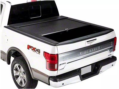 Truck Covers USA American Roll Hard Retractable Tonneau Cover; Matte Black (22-25 Tundra)