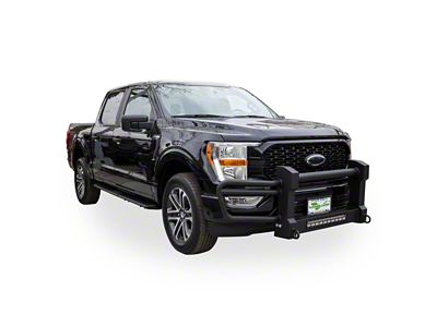 Apex Runner Front Guard with LED Light Bar; Black (22-25 Tundra)