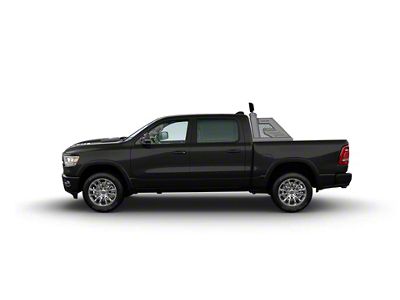 Armour II Roll Bar with 5.30-Inch Red Round Flood LED Lights; Black (07-25 Tundra)