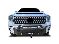 Armour III Heavy Duty Winch Front Bumper with 20-Inch LED Light Bar and 12K Synthetic Rope Winch (14-21 Tundra)