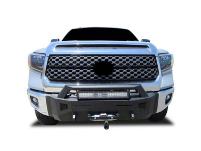 Armour III Heavy Duty Winch Front Bumper with 20-Inch LED Light Bar and 12K Synthetic Rope Winch (14-21 Tundra)