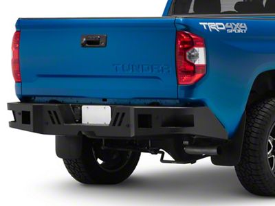 Armour Rear Bumper; Black (14-21 Tundra)