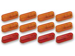 Auxiliary Running Light Kit; 4-Red; 8-Amber (Universal; Some Adaptation May Be Required)