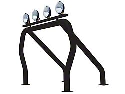 Go Rhino Single Bar/Single Kicker Bed Bar; Black (07-25 Tundra)