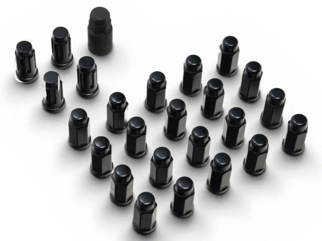 Tundra Locks with Key for Black Acorn Lug Nuts; 14mm x 1.5 (07-21