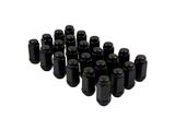 Black Bulge Acorn Lug Nut Kit; 14mm x 1.5; Set of 24 (22-25 Tundra)