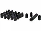 Black Closed End Spline Lug Nuts; M14 x 1.5; Set of 24 (22-25 Tundra)