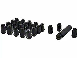 Black Closed End Spline Lug Nuts; M14 x 1.5; Set of 24 (22-25 Tundra)