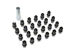 Black ET Truck Spline Lug Nut Kit; 14mm x 1.5; Set of 24 (22-25 Tundra)