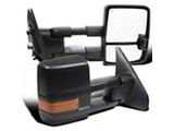 Powered Heated Towing Mirrors with Amber Turn Signals; Black (07-17 Tundra)