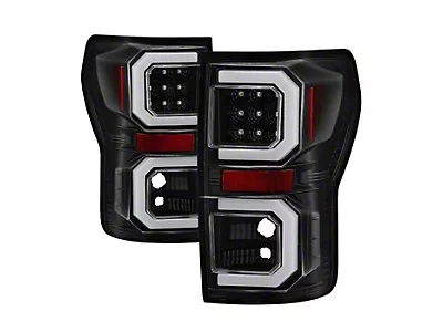 Tail Lights For 2007-2013 Toyota Tundra - Red Clear Lens Chrome Housing (Pair)