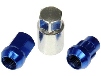 Blue Acorn Wheel Lug Nut Lock Set; M14x1.50; Set of 20 (07-21 Tundra)