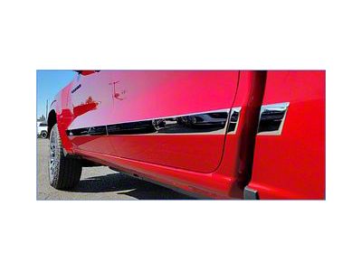 Body Side Molding Trim; Polished; Set of 8 (07-13 Tundra Double Cab w/ 5-1/2-Foot Bed)