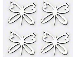 Butterfly Emblems; Brushed (Universal; Some Adaptation May Be Required)