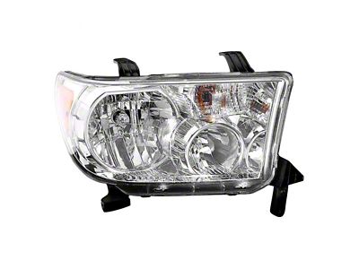 CAPA Replacement Halogen Headlight; Passenger Side (07-13 Tundra w/o Level Adjuster)