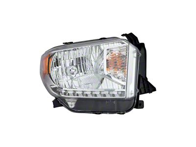 CAPA Replacement Halogen Headlight; Passenger Side (14-15 Tundra Limited, SR & SR5 w/o Level Adjuster)