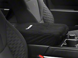 Center Console Cover with Tundra Logo; Black (14-24 Tundra w/ Bucket Seats)