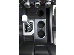 Center Console Cup Holder Replacement Accent Trim; Brushed Silver (14-21 Tundra)