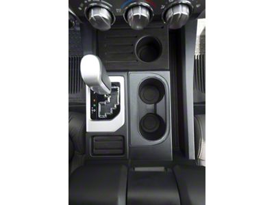 Center Console Cup Holder Replacement Accent Trim; Charcoal Silver (14-21 Tundra)