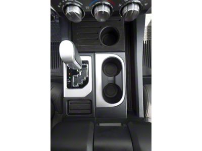 Center Console Cup Holder Replacement Accent Trim; Gloss White (14-21 Tundra)