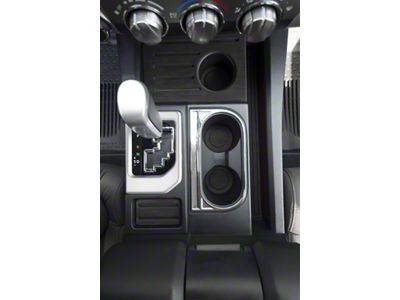 Center Console Shifter Accent Trim; Gloss White (14-21 Tundra)