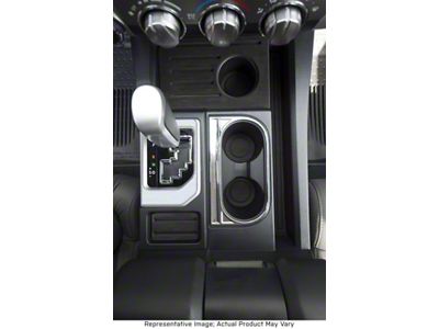 Center Console Shifter Accent Trim; Liquid Chrome (14-21 Tundra)