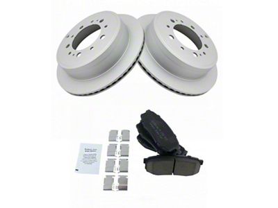 Ceramic 5-Lug Brake Rotor and Pad Kit; Rear (07-21 Tundra)