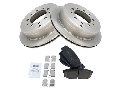 Ceramic 5-Lug Brake Rotor and Pad Kit; Rear (07-21 Tundra)