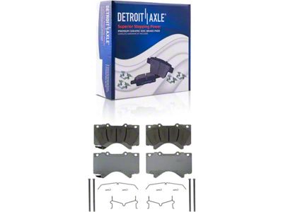 Ceramic Brake Pads; Front Pair (07-21 Tundra)