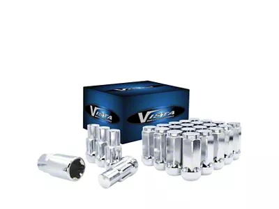 Chrome Acorn Lug Nuts; M14x1.5; Set of 24 (07-25 Tundra)