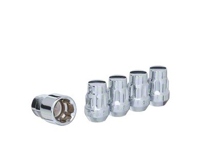 Chrome Acorn Wheel Locks; M14x1.5; Set of 4 (07-25 Tundra)