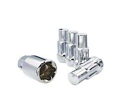 Chrome Acorn Wheel Locks for Aftermarket Wheels; M14x1.5; Set of 5 (07-26 Tundra)