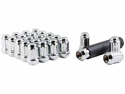 24 Black ET Spline Lug Nuts 14x1.5 Fits 2022+ Toyota Tundra 2024+ Toyota Tacoma