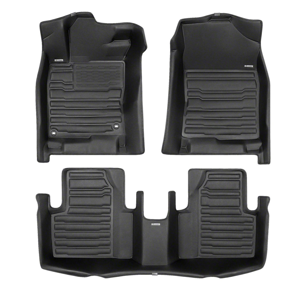 Tundra Custom Front and Rear Floor Mats; Black (2224 Tundra CrewMax
