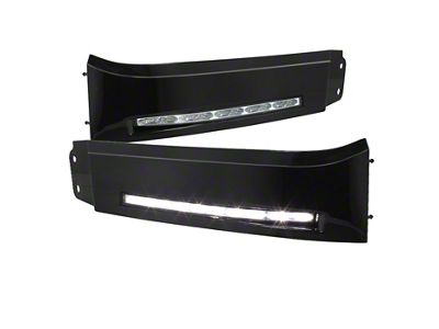 Daytime LED Running Lights; Black (07-13 Tundra)