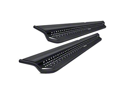 Go Rhino Dominator Xtreme D1 Side Step Bars; Textured Black (22-25 Tundra Double Cab)