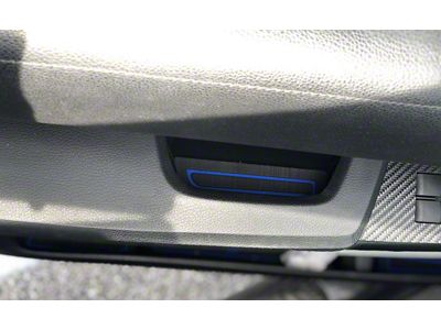 Door Armrest Foam Inserts; Black/Blue (14-21 Tundra CrewMax)