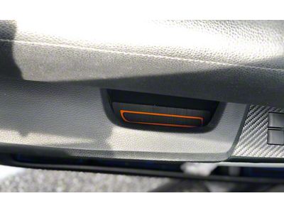 Door Armrest Foam Inserts; Black/Orange (14-21 Tundra CrewMax)