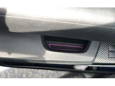 Door Armrest Foam Inserts; Black/Pink (14-21 Tundra Double Cab)