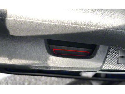 Door Armrest Foam Inserts; Black/Red (14-21 Tundra CrewMax)