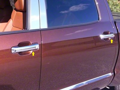 Door Handle Covers; Chrome (07-21 Tundra CrewMax)