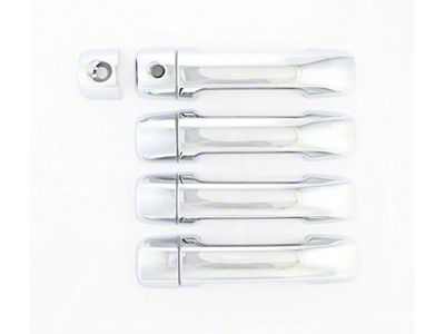 Door Handle Covers; Chrome (07-21 Tundra Double Cab, CrewMax)