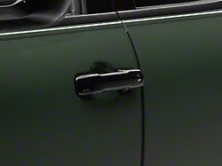 Chrome Delete Door Handle Snap-On Covers; Gloss Black (22-26 Tundra)