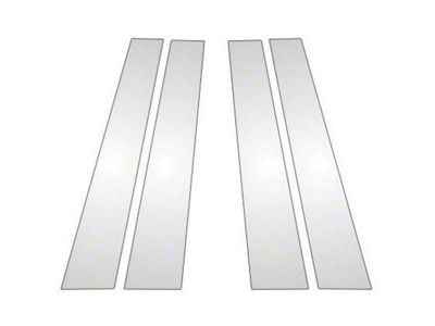 Door Pillar Post Trim; Chrome (14-16 Tundra)