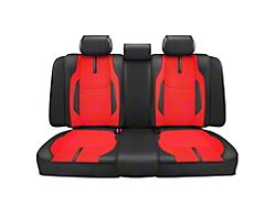 Drive Series Front and Rear Seat Covers; Red/Black (Universal; Some Adaptation May Be Required)