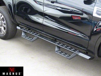 Drop Style Door to Door Nerf Side Step Bars; Black (07-21 Tundra CrewMax)